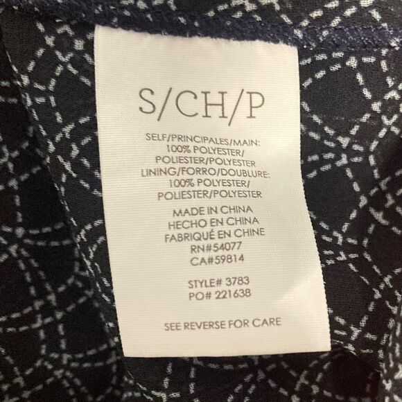 CAbi Scallop Mermaid Scale Layered Tank Top Sleeveless Blouse Navy 3783 Small - Picture 9 of 12